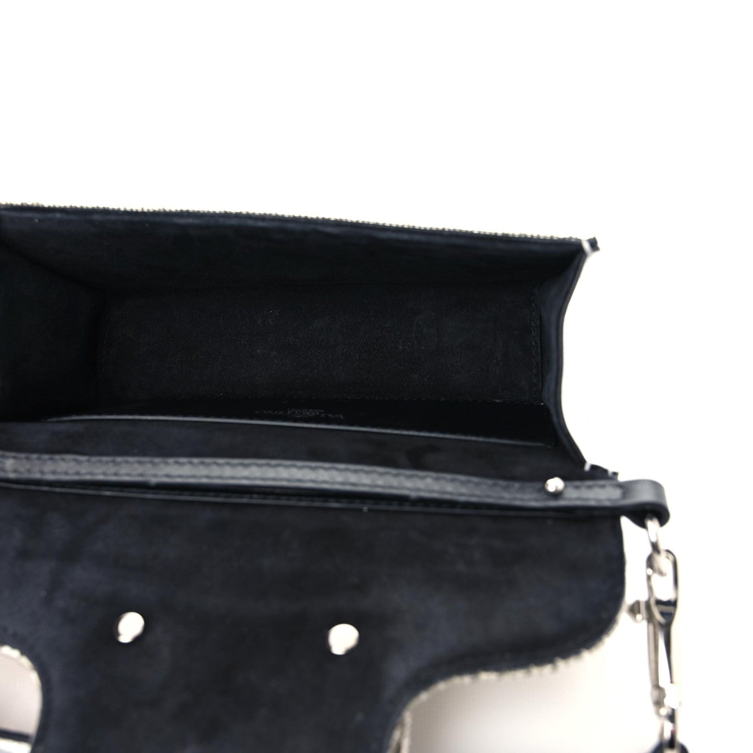 Valentino Garavani Swarovski Crystal Embroidered Vlogo Small Loco Shoulder Bag Crystal Silver 5 of 13