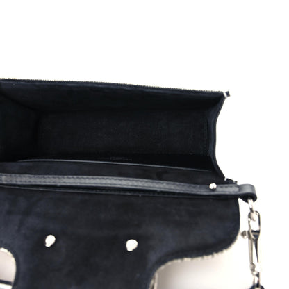 Valentino Garavani Swarovski Crystal Embroidered Vlogo Small Loco Shoulder Bag Crystal Silver 5 of 13