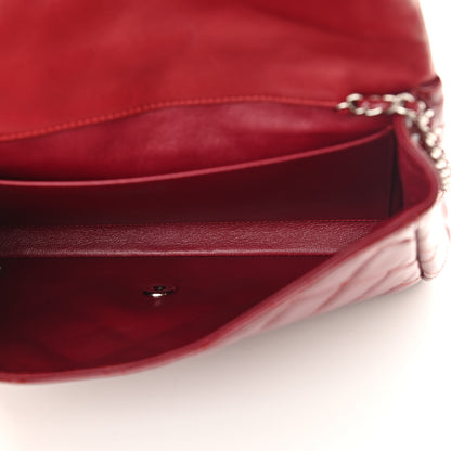 Chanel Patent Quilted Clutch With Chain Flap Red 5 of 11