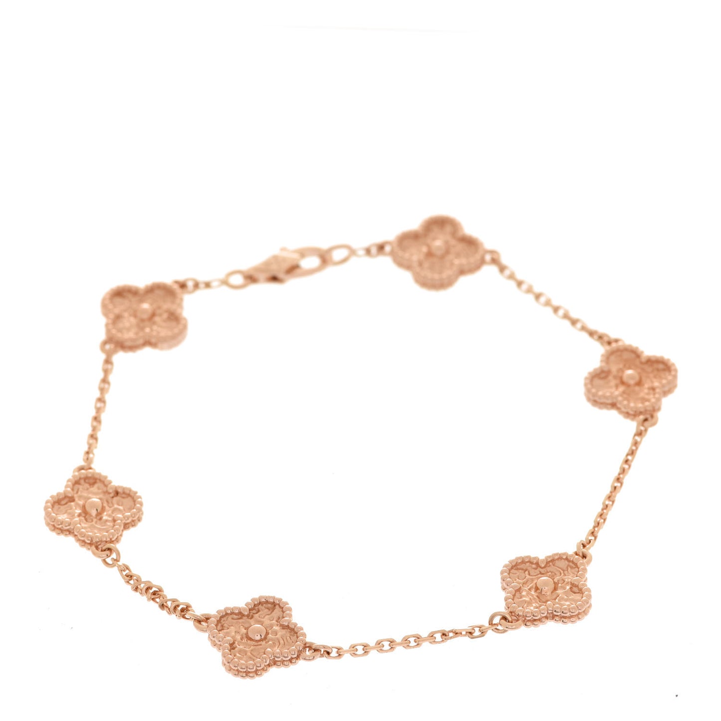 18K Rose Gold 6 Motifs Sweet Alhambra Bracelet