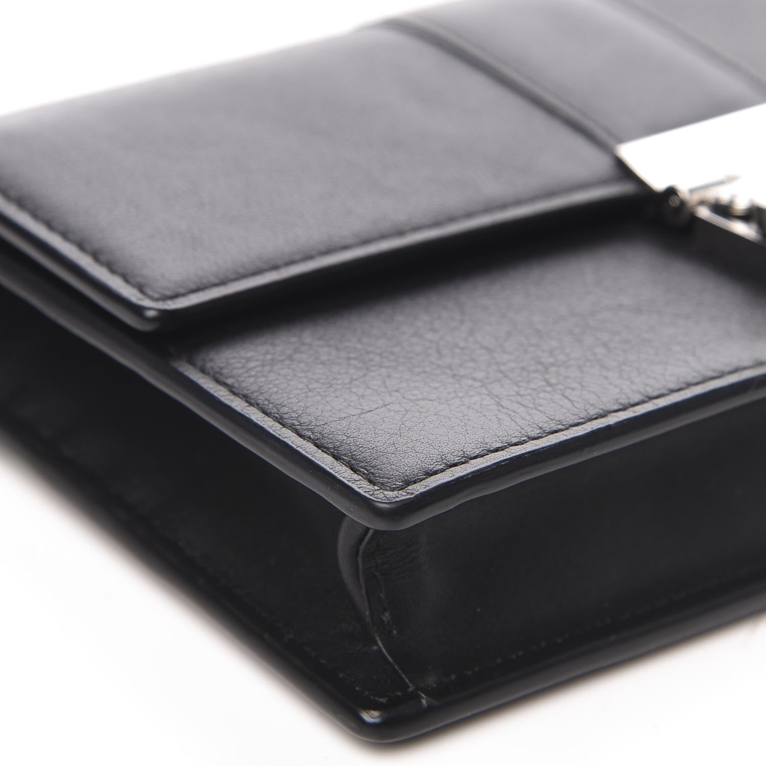 MCM Calfskin Large Karoline Crossbody Wallet Black 7 of 9