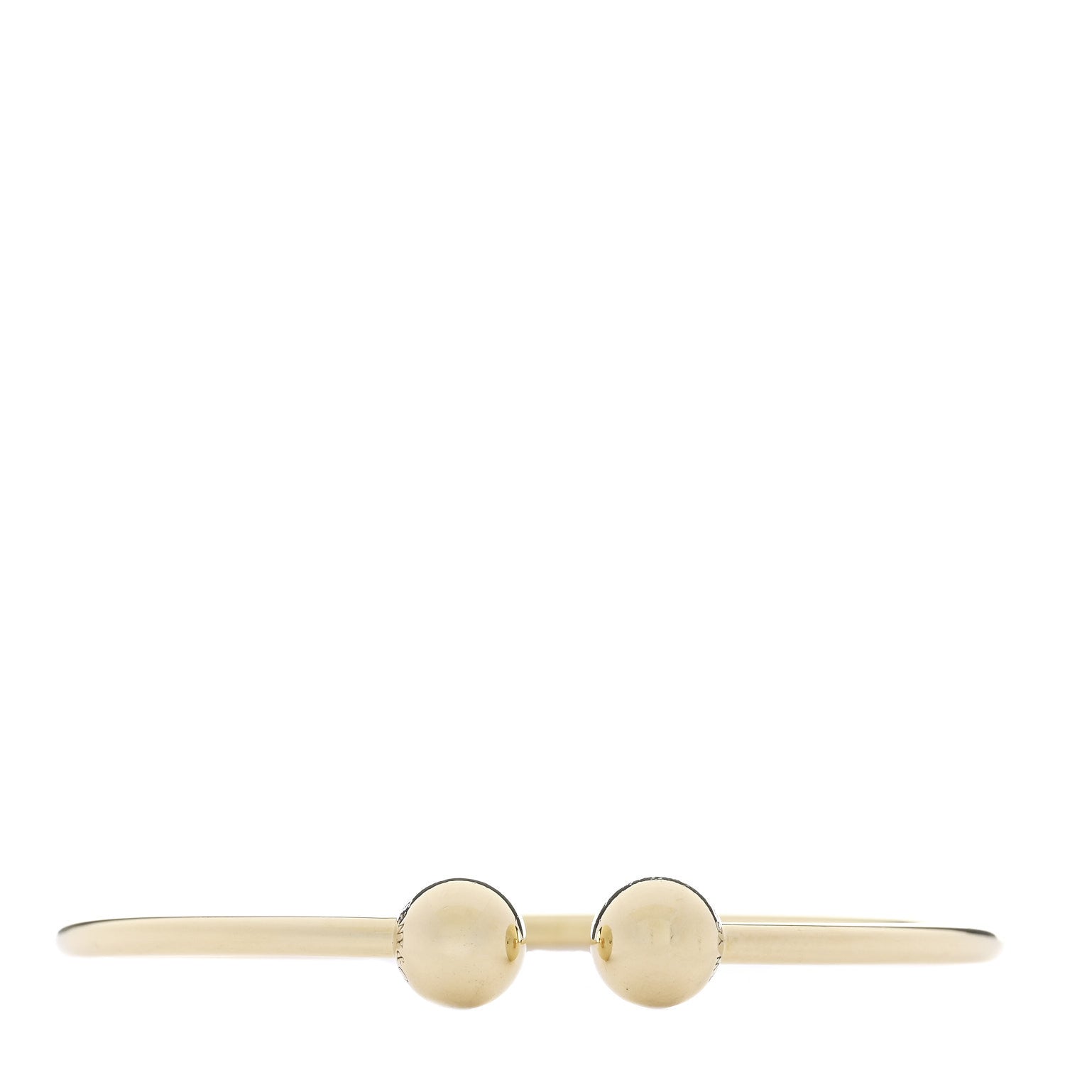 Tiffany 18K Yellow Gold HardWear Ball Wire Bracelet 1 of 5