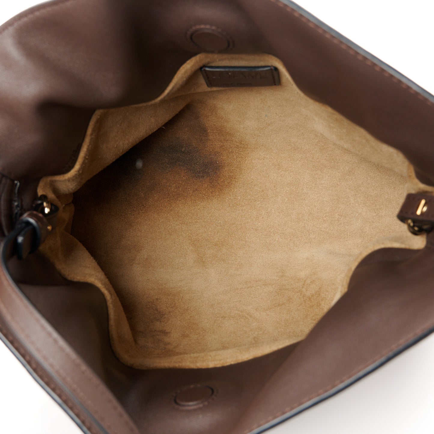 Calfskin Mini Flamenco Knot Clutch Chocolate
