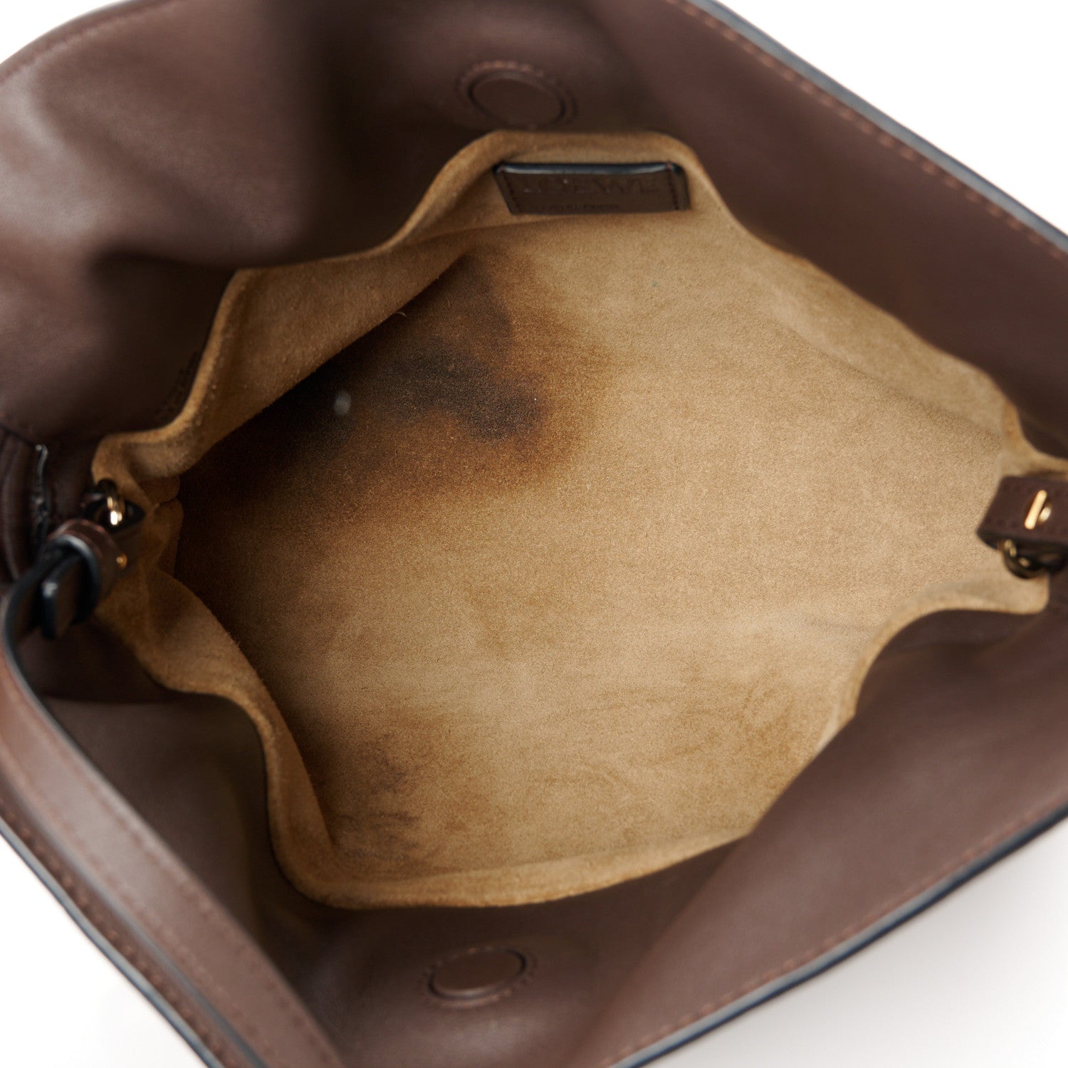 Loewe Calfskin Mini Flamenco Knot Clutch Chocolate 5 of 12