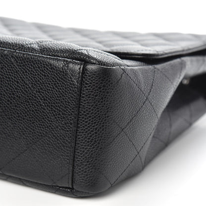 Chanel Caviar Quilted Maxi Single Flap Black 11 of 12