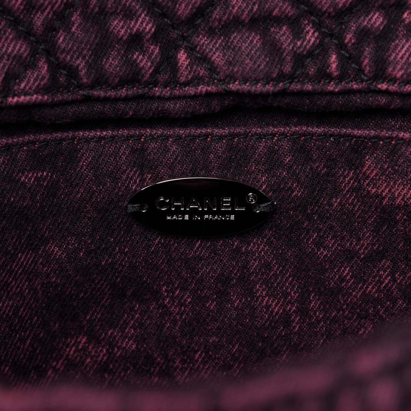 Denim Quilted Denimpression Flap Red Black