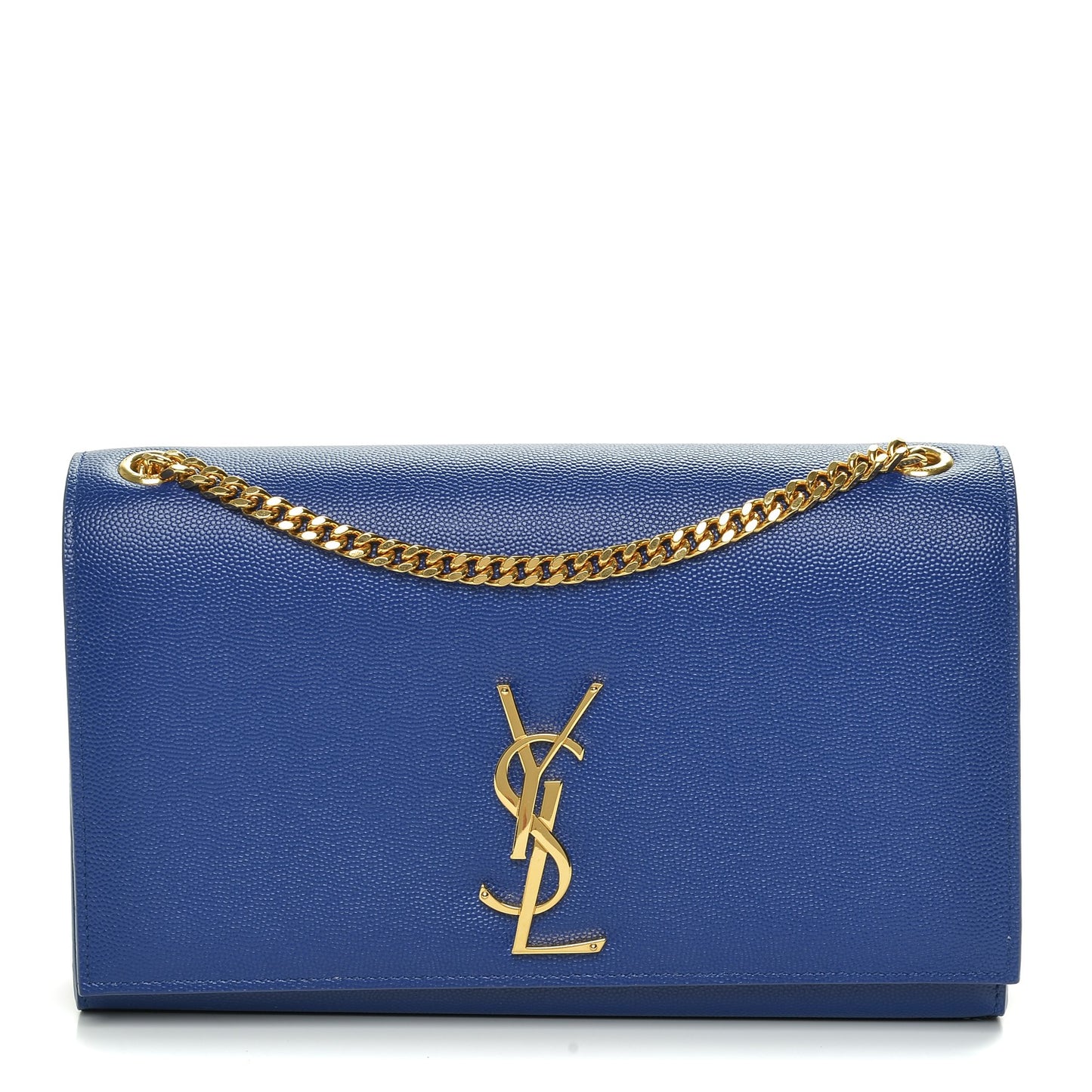 Grain De Poudre Medium Classic Monogram Kate Satchel Ultramarine