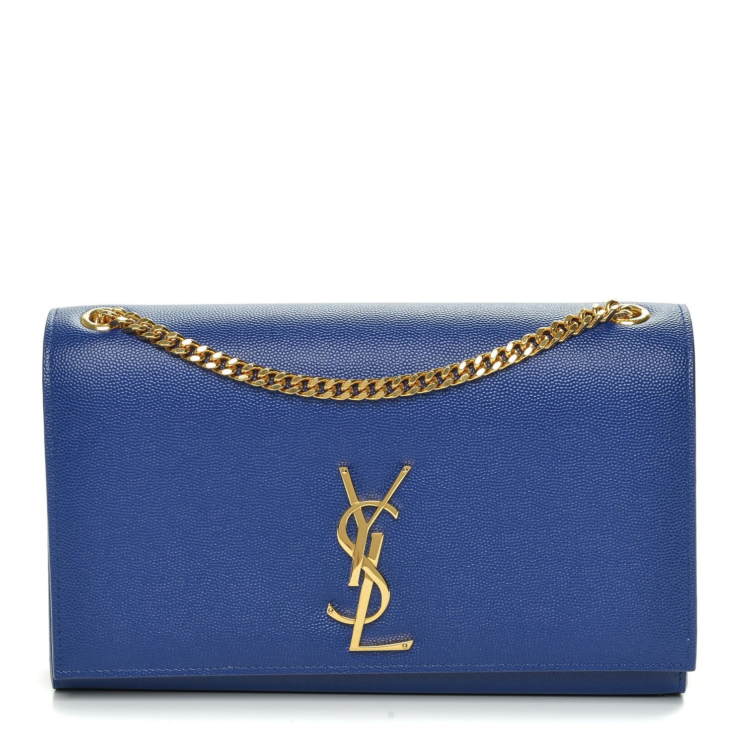 Saint Laurent Grain De Poudre Medium Classic Monogram Kate Satchel Ultramarine 1 of 6