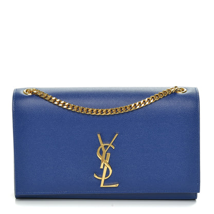 Saint Laurent Grain De Poudre Medium Classic Monogram Kate Satchel Ultramarine 1 of 6