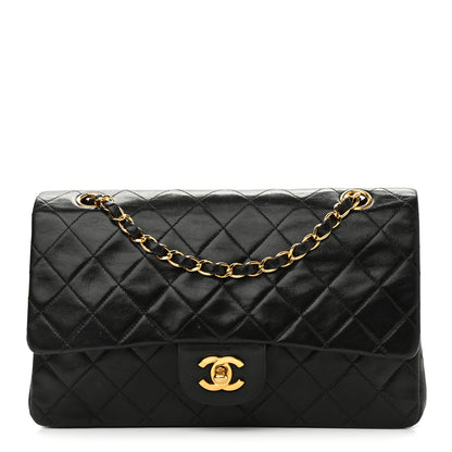 Chanel Lambskin Quilted Medium Double Flap Black 1 of 13