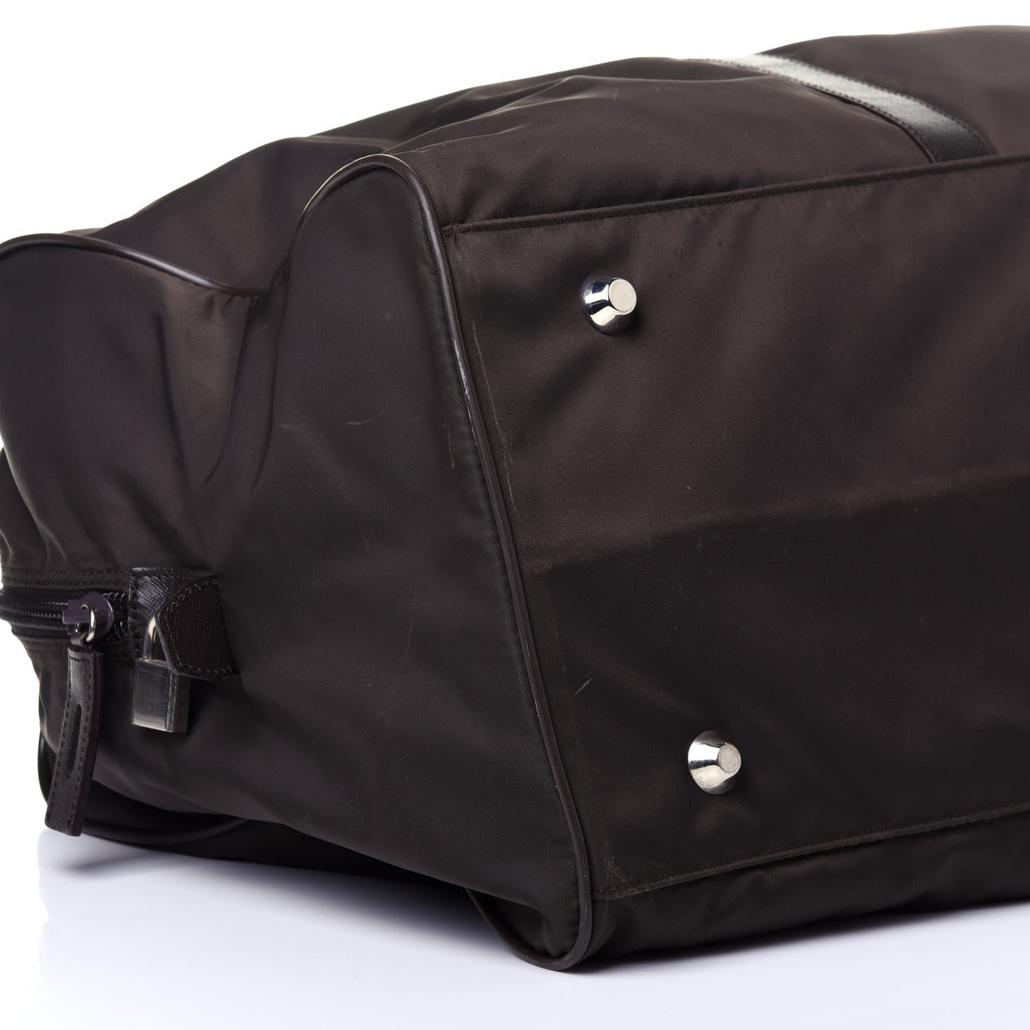 Prada Tessuto Nylon Saffiano Duffle Moro 7 of 11