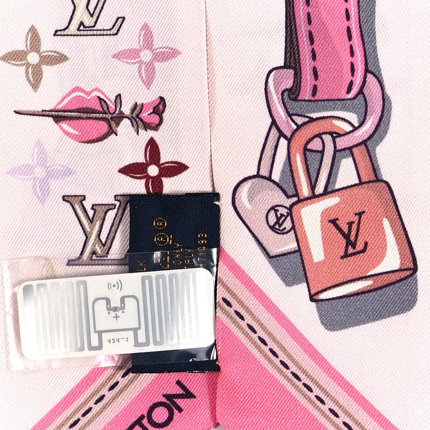 Louis Vuitton Silk Monogram A la Folie BB Bandeau Light Pink 4 of 4