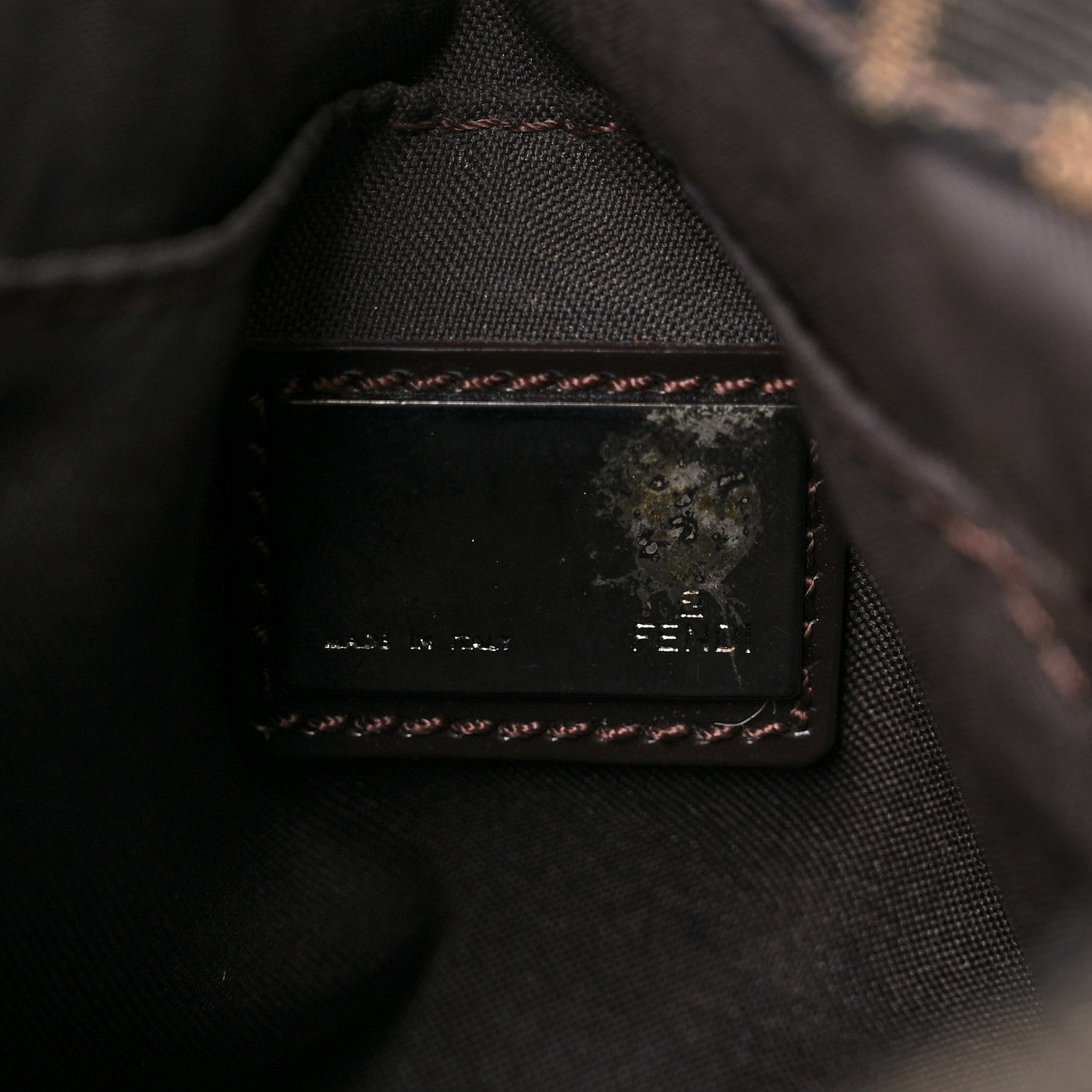 Fendi Zucca Buckle Shoulder Bag Tobacco 7 of 19