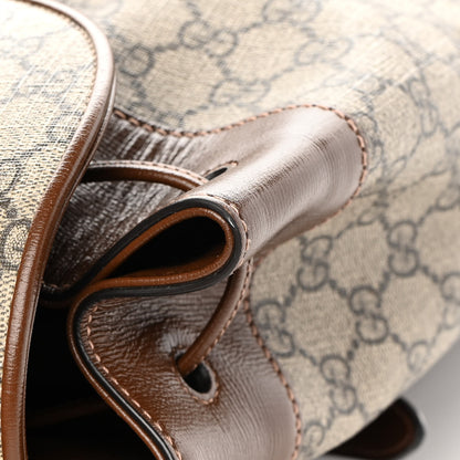 Gucci GG Supreme Monogram Calfskin Horsebit 1955 Single Buckle Backpack Beige Brown Sugar 17 of 17