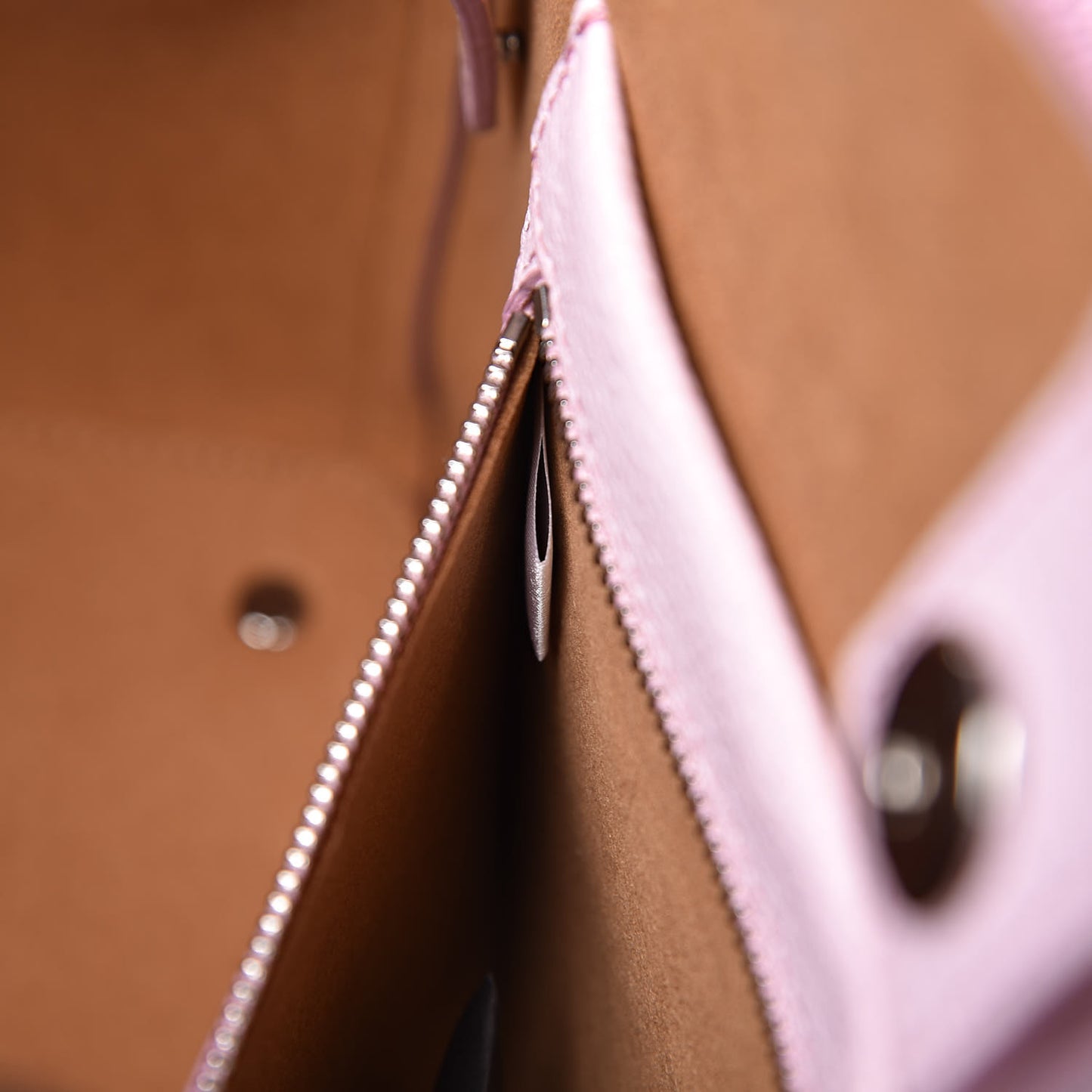 Grained Calfskin Sarah Medium Visetos Hobo Pale Mauve