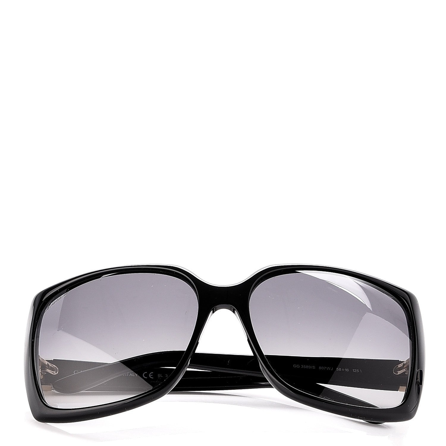 Gucci Acetate Square Frame GG 3589/S Sunglasses Black 8 of 8