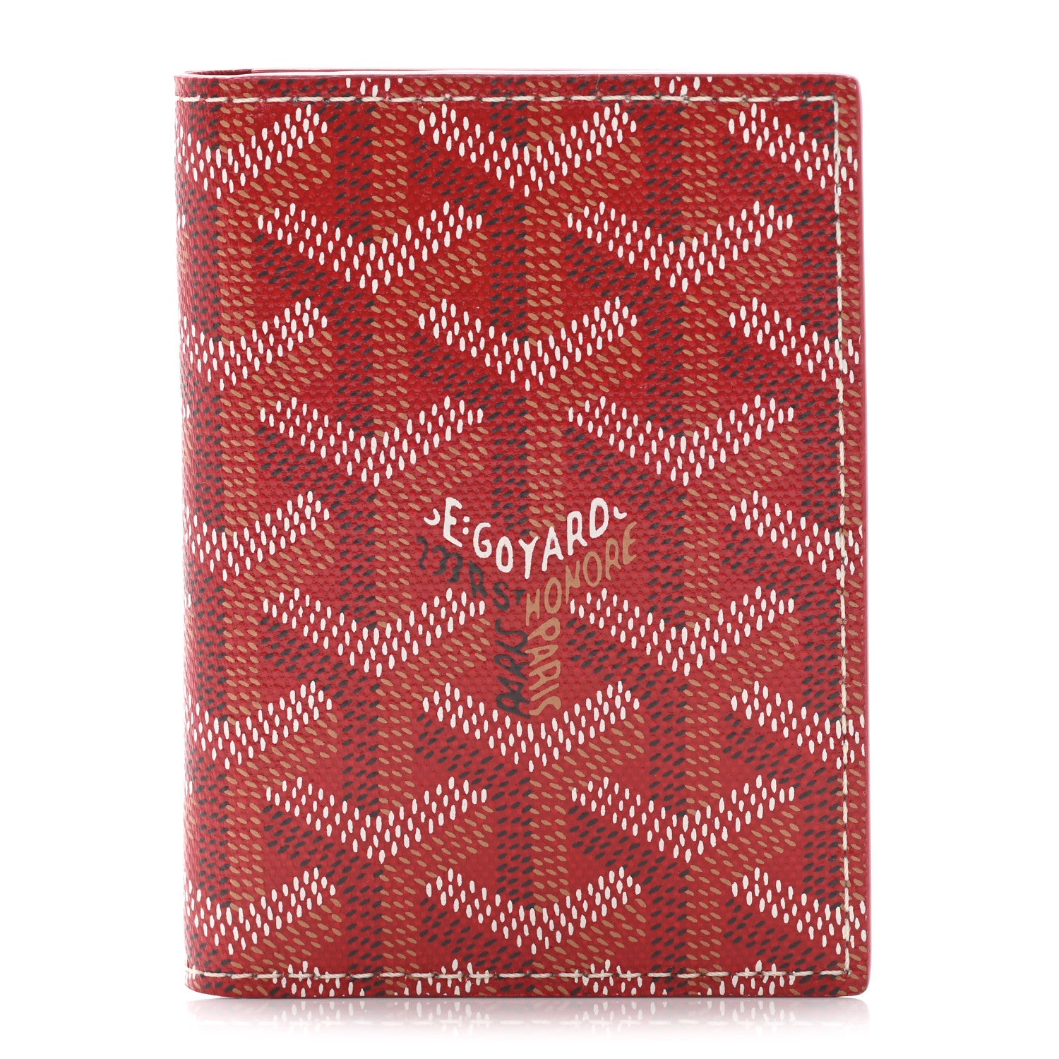 Goyard Goyardine Saint Marc Card Holder Red 1 of 5