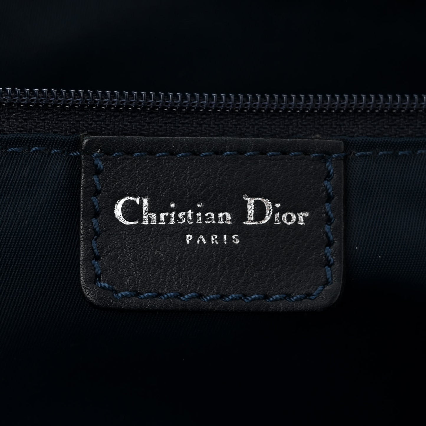 Denim Monogram Charms Shoulder Bag Blue
