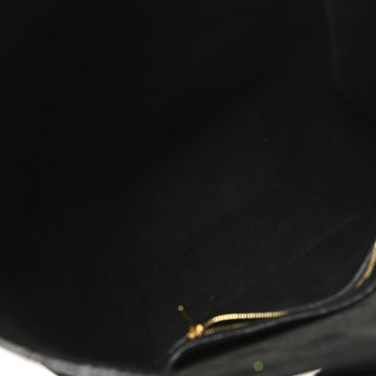 Celine Soft Grained Calfskin Sangle Bucket Bag Black 5 of 9