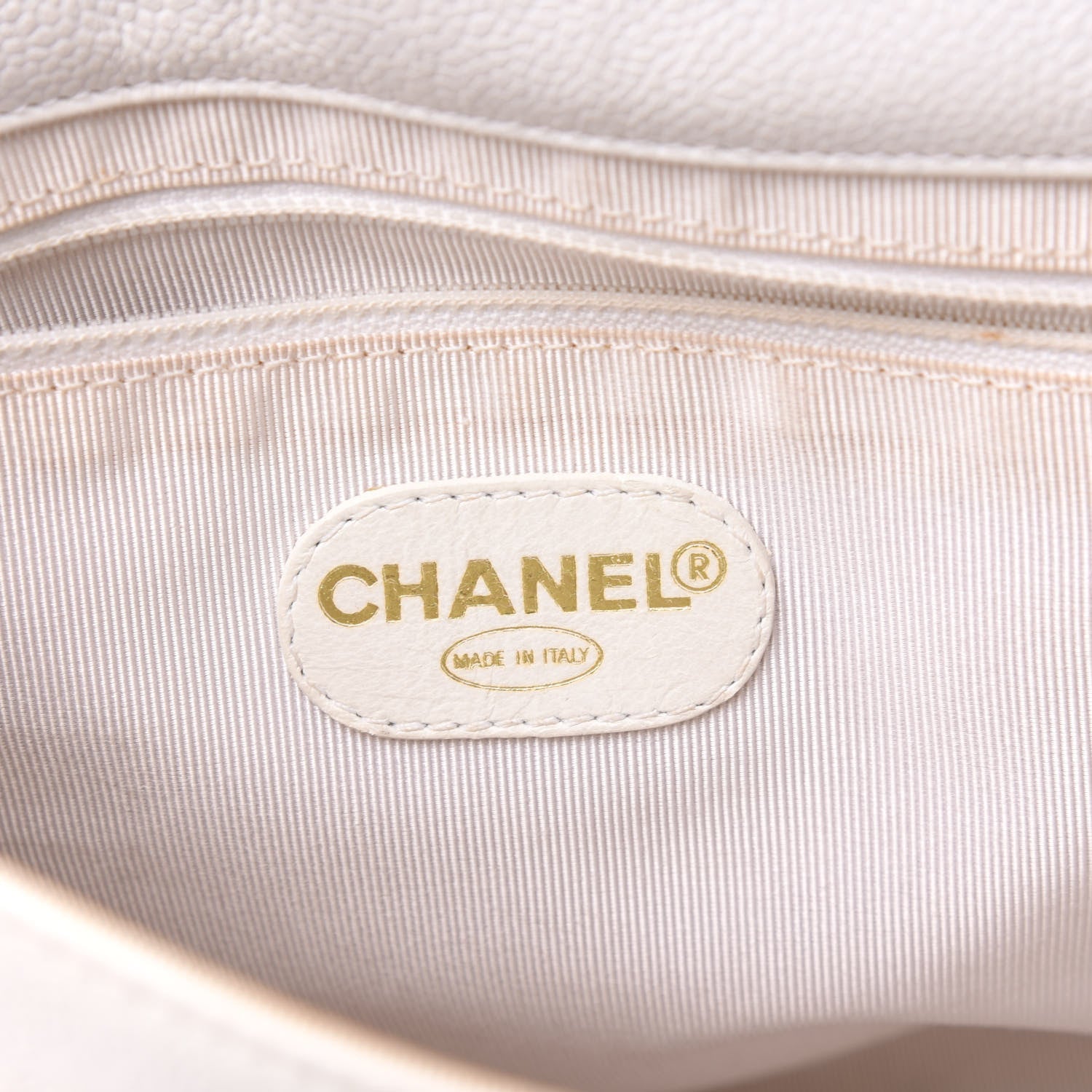 Chanel Caviar Flap Shoulder Bag White 7 of 20