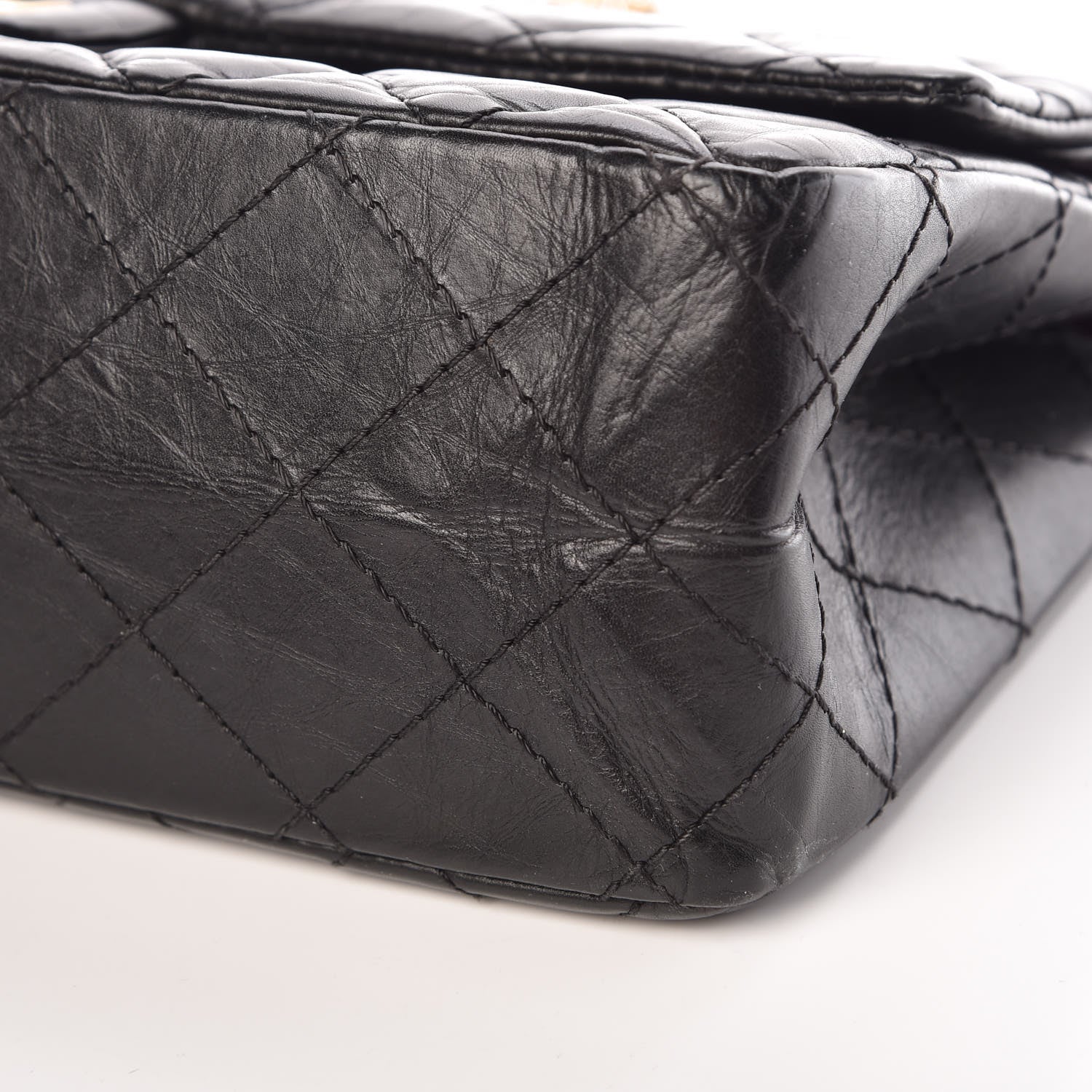 Chanel Aged Calfskin Quilted 2.55 Reissue 226 Flap Black 9 of 10