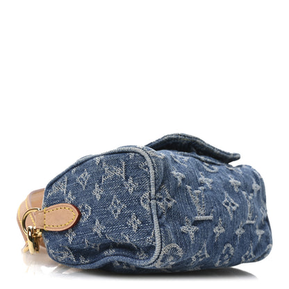 Louis Vuitton Monogram Denim Nano Speedy Blue 4 of 10