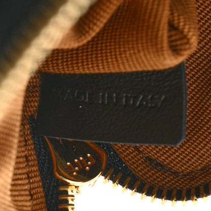 Celine Triomphe Canvas Logo Coin and Card Pouch With Hook Black 7 of 7