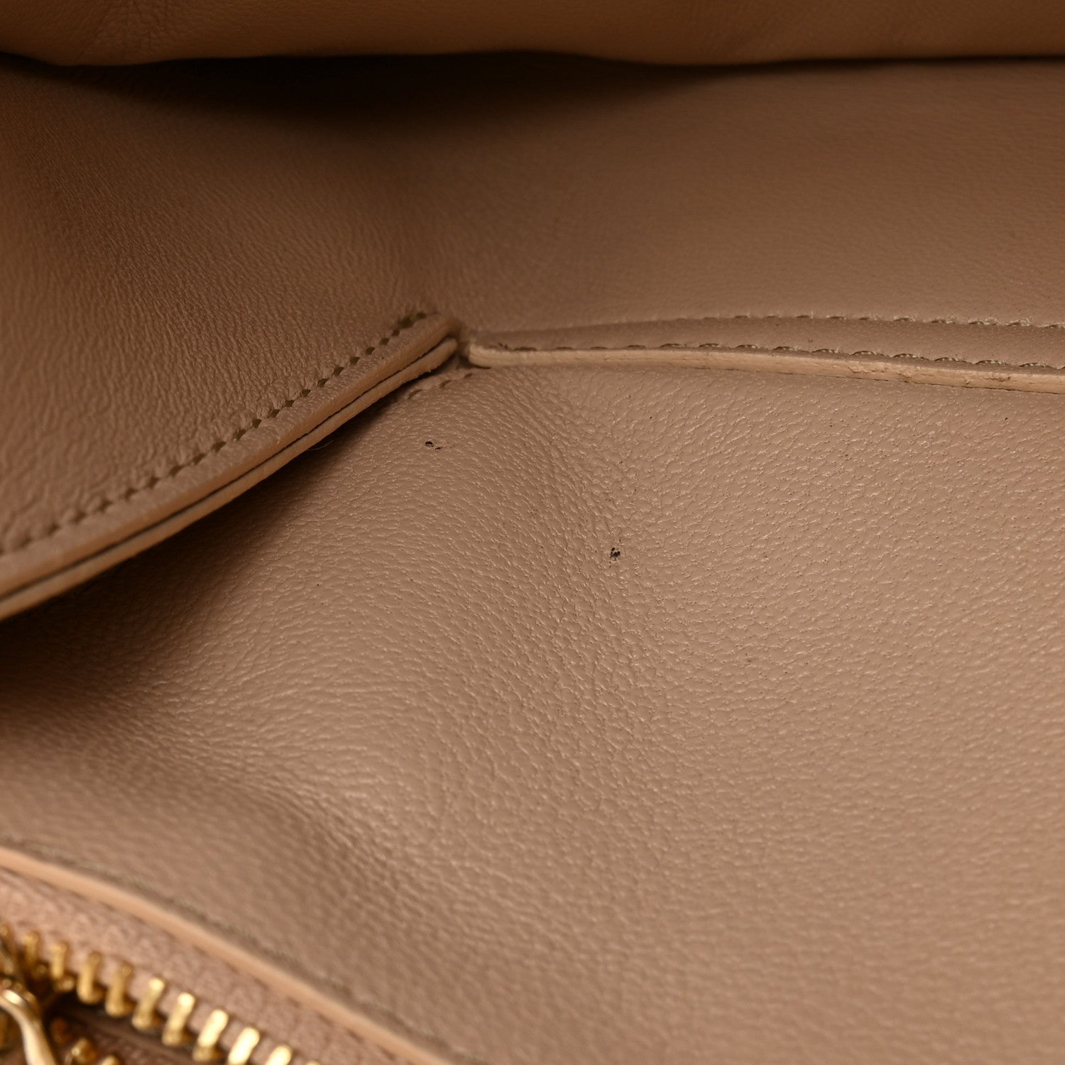 Chloe Calfskin Suede Gabrielle Clutch Cream Chestnut 12 of 17