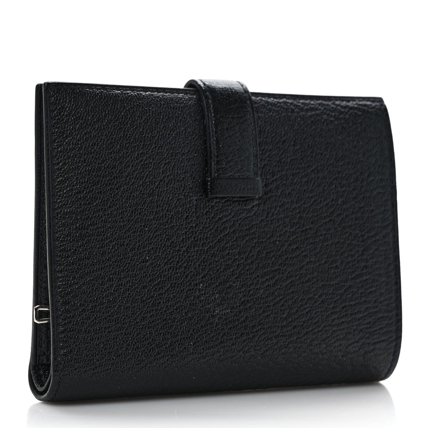 Hermes Chevre Mysore Bearn Compact Wallet Black 3 of 7