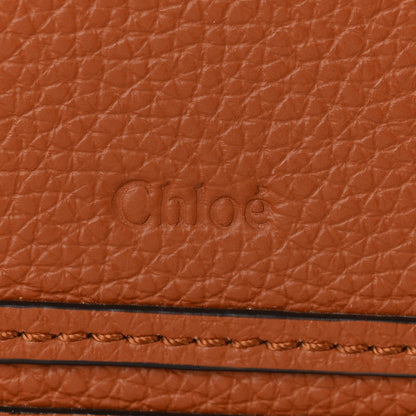 Chloe Raffia Small Grain Calfskin Medium Marcie Basket Tan 6 of 10