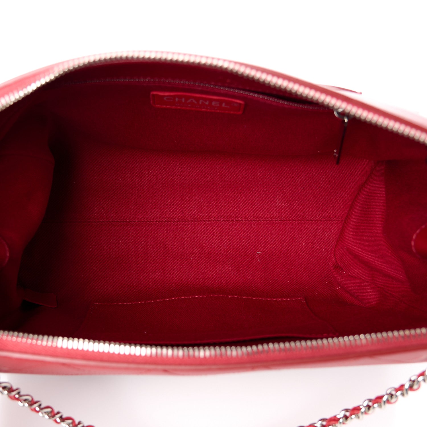 Chanel Goatskin Quilted Magnetic Camera Case Red Red 5 of 10