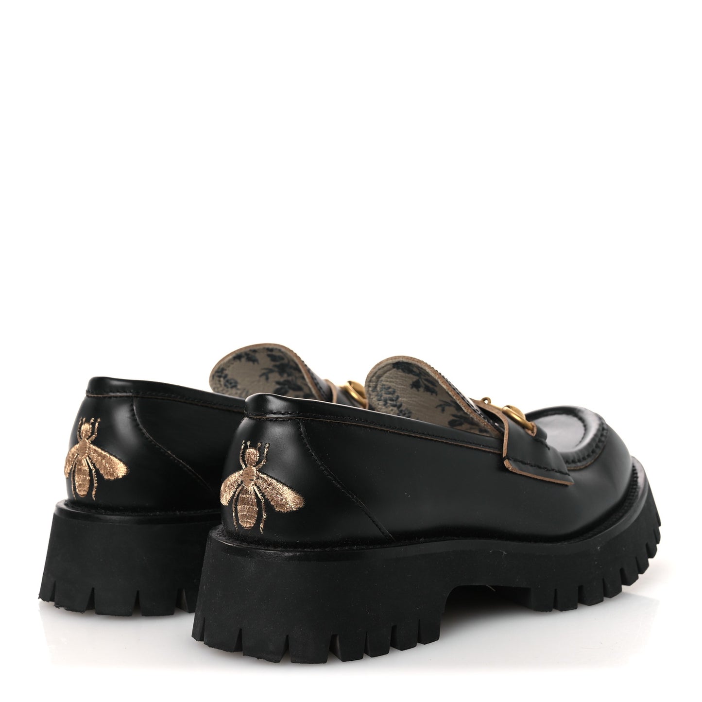 Cordovan Lux Womens Harald Horsebit 25mm Platform Loafers 38 Black