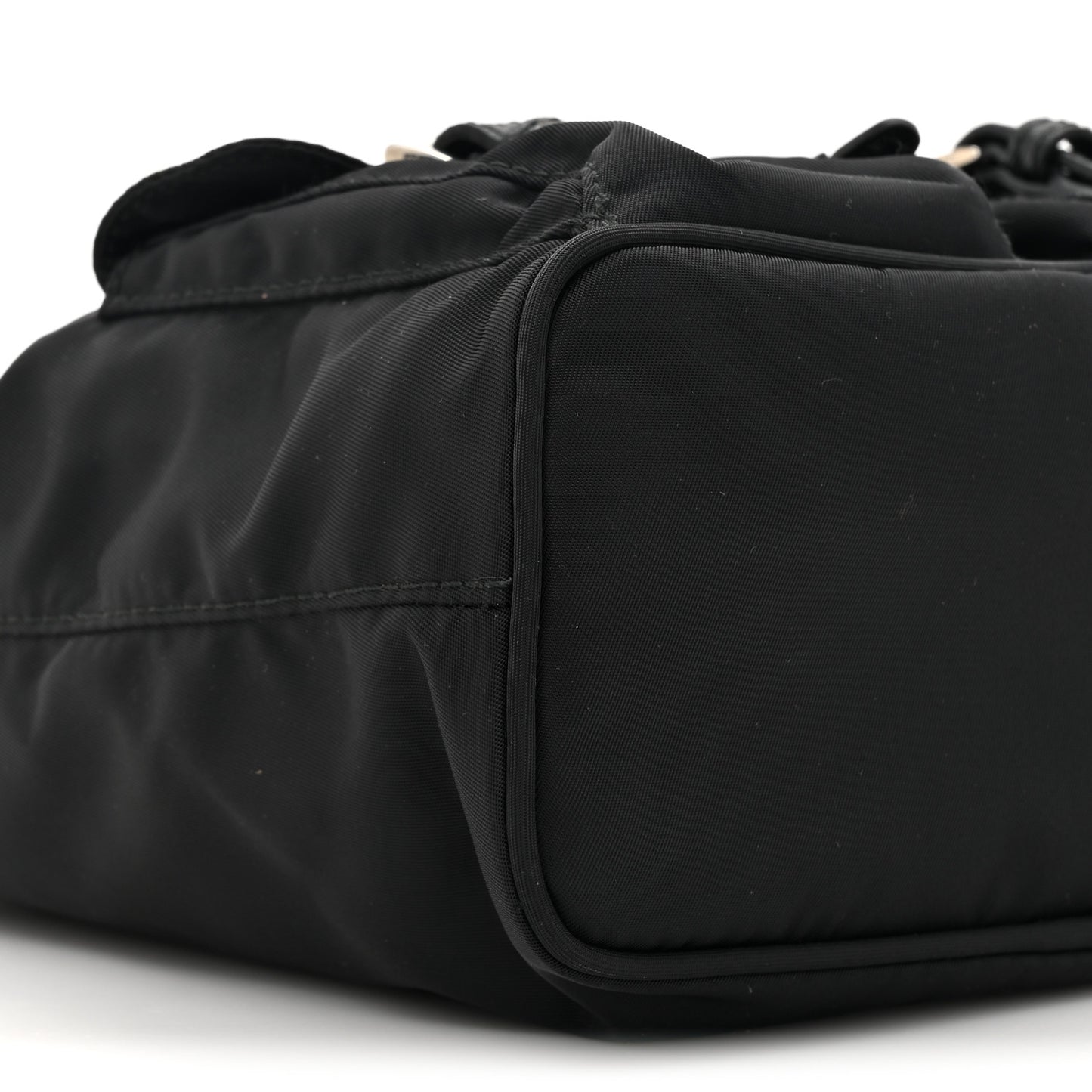 Nylon Vela Mini Crossbody Backpack Black