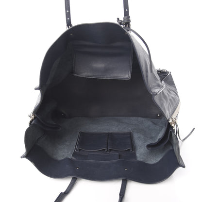 Balenciaga Veau Papier A4 Zip Around Tote Bleu Nuit 4 of 12