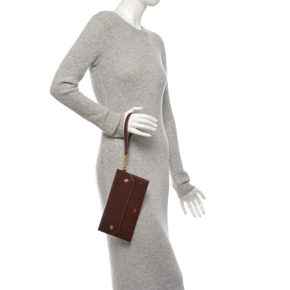 Celine Smooth Calfskin Travel Clutch Burgundy 2 of 7