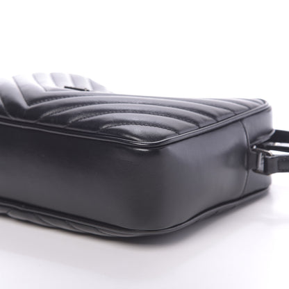 Saint Laurent Calfskin Matelasse Monogram Lou Camera Bag Black 8 of 9