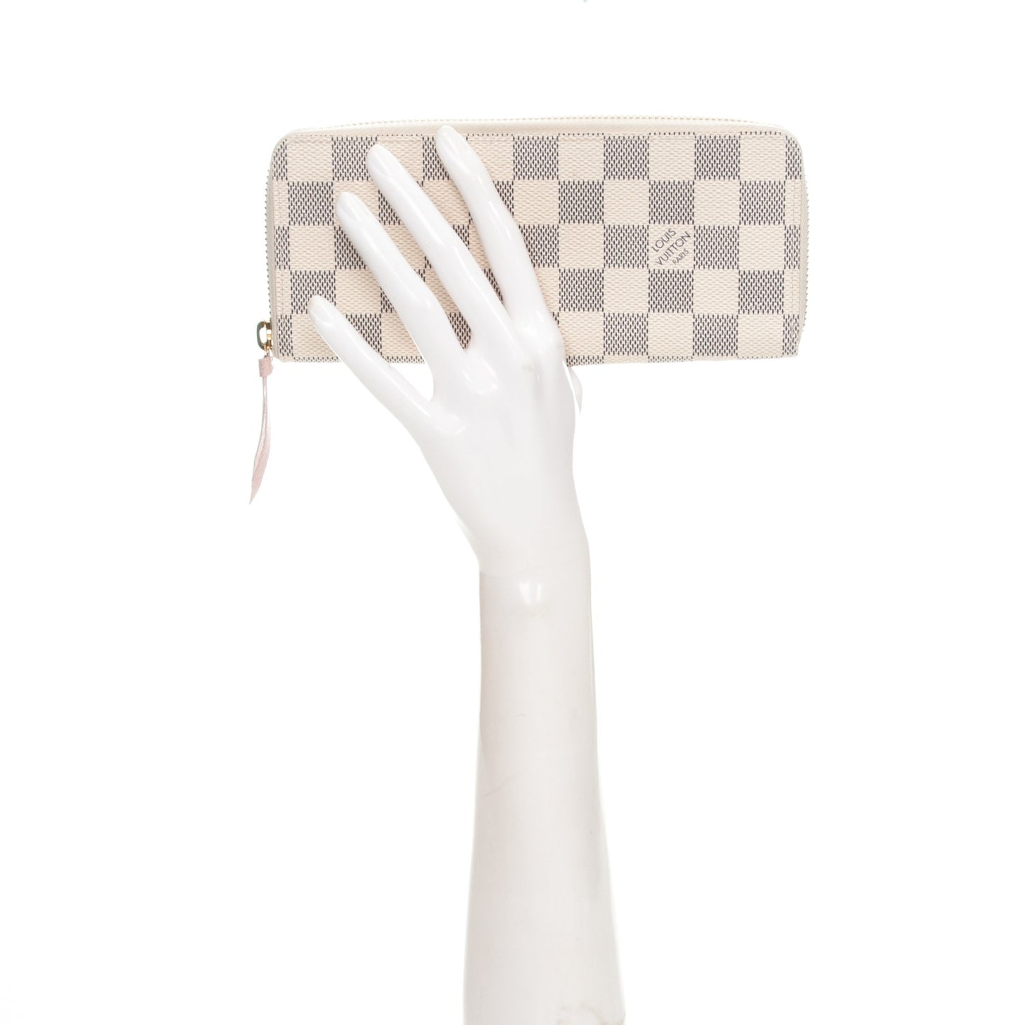 Damier Azur Clemence Wallet Rose Ballerine