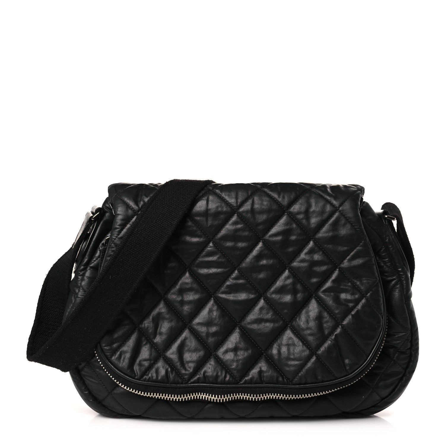 Chanel Nylon Quilted Coco Cocoon Messenger Black 1 of 13