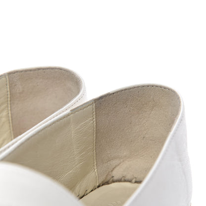 Chanel Lambskin CC Espadrilles 37 White 10 of 11