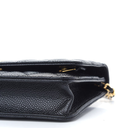 Chanel Caviar Quilted Wallet On Chain WOC Black 9 of 9