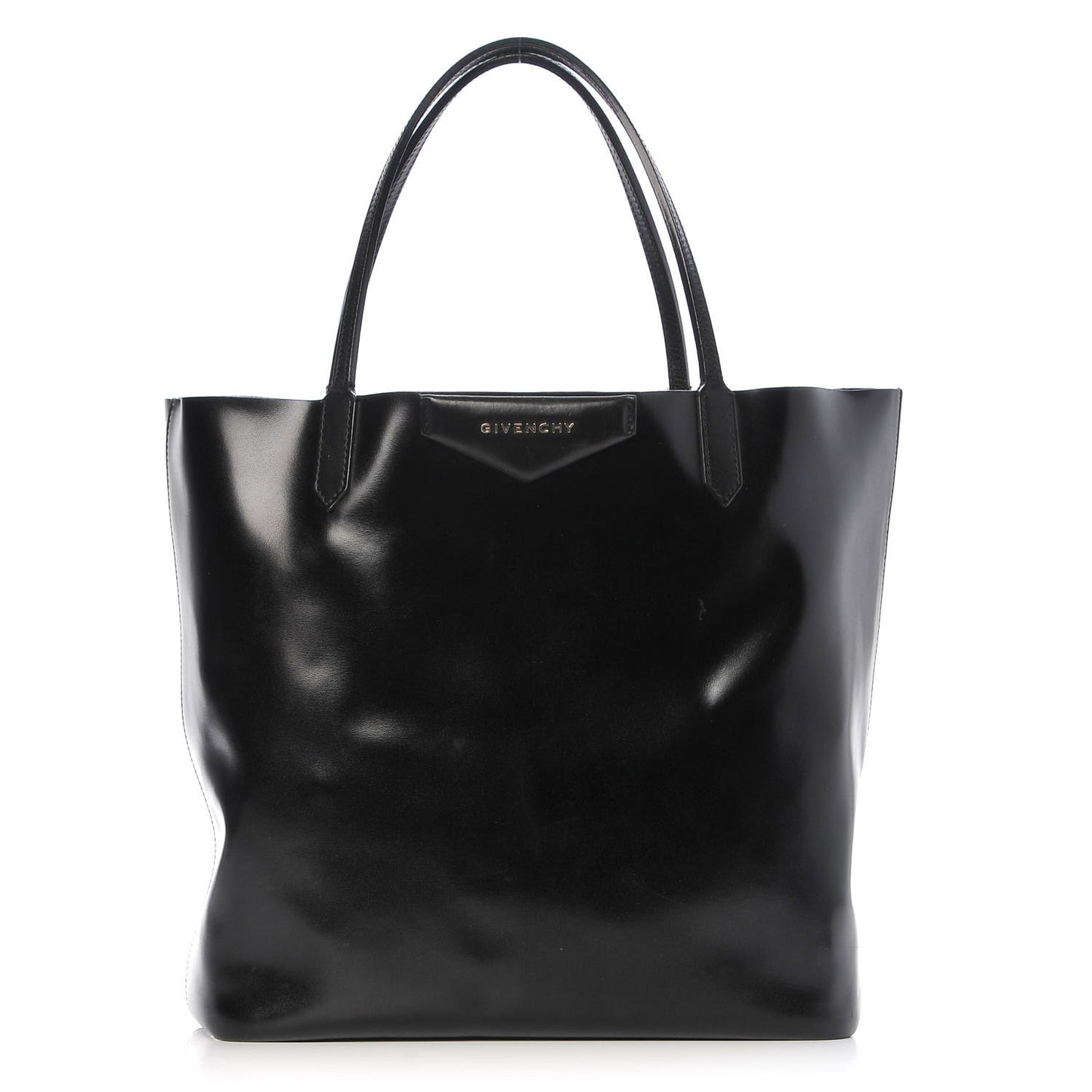 Calfskin Medium Antigona Tote Black