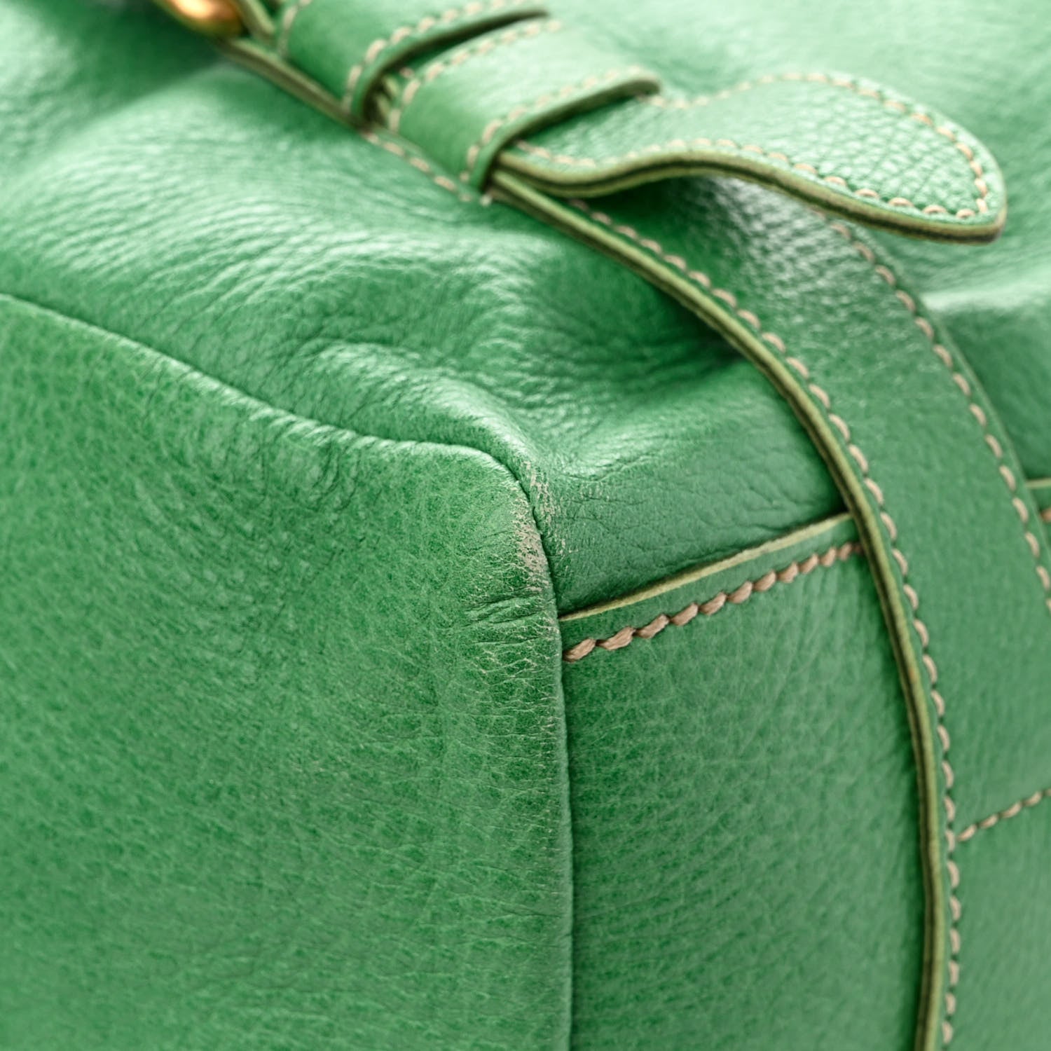Prada Cervo Logo Embossed Folding Tote Acquamarina 10 of 16