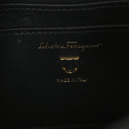 Salvatore Ferragamo Calfskin Aura Shoulder Bag Black 6 of 8