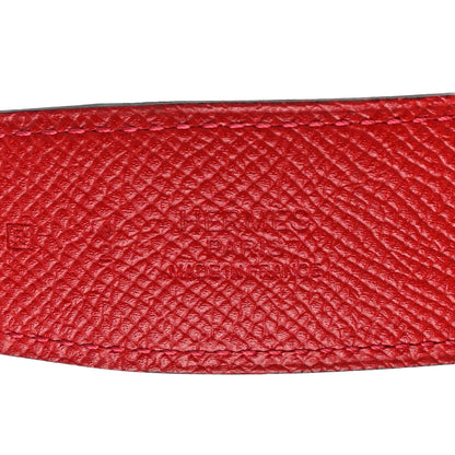 Hermes Epsom Swift 32mm Belt Strap 80 Rouge Casaque Rouge H 3 of 8