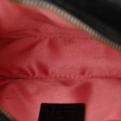 Gucci Velvet Matelasse GG Marmont Belt Bag 95 38 Black 5 of 15