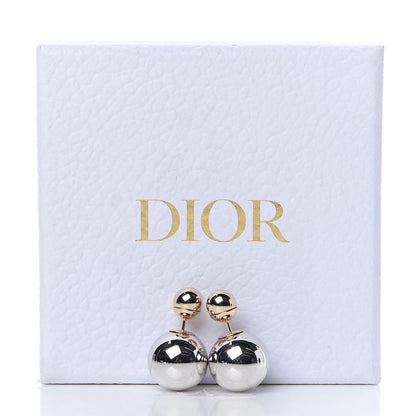 Christian Dior Mise En Dior Tribal Earrings Silver Gold 4 of 4