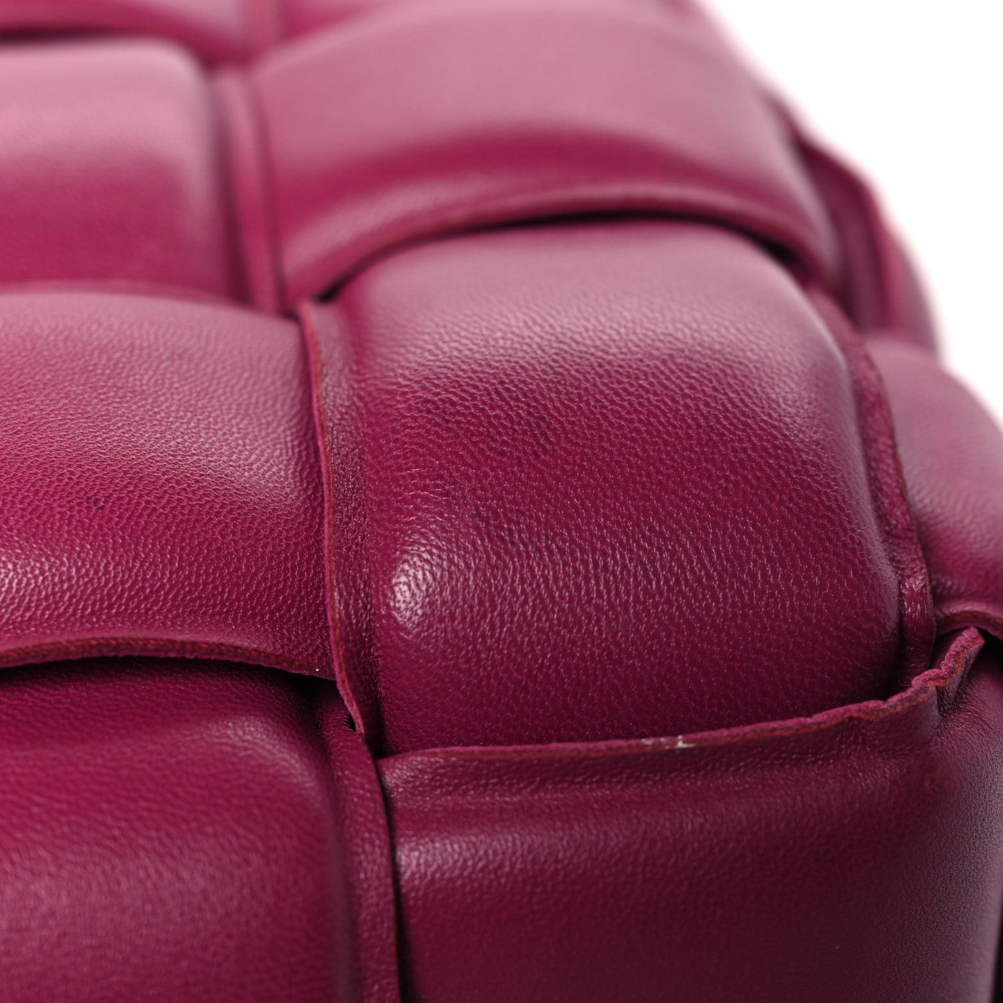 Nappa Maxi Intreccio Padded Cassette Crossbody Bag Cinnabar