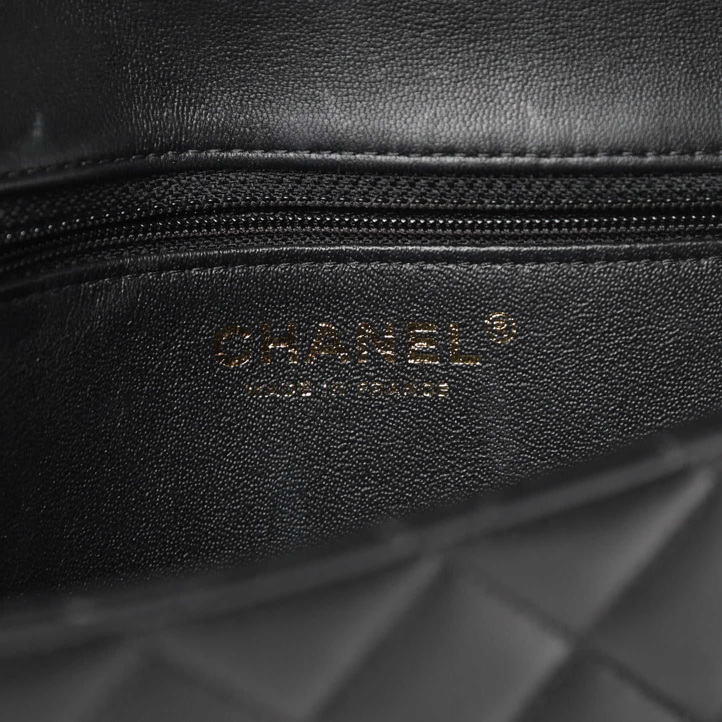Lambskin Quilted Flap Clutch Black