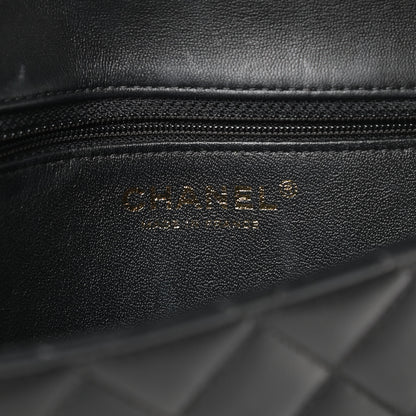 Chanel Lambskin Quilted Flap Clutch Black 6 of 14