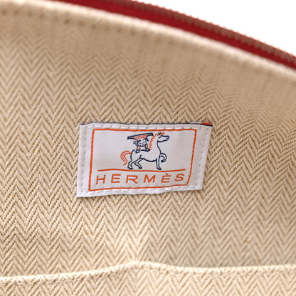Hermes Canvas Large Bride-A-Brac Cabriole Case Terracotta 6 of 7